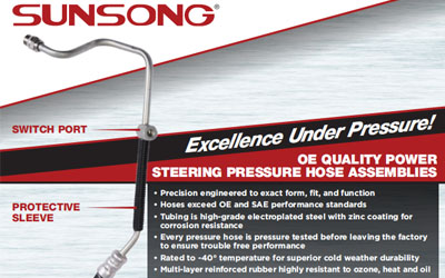 PM370 Sunsong Power Steering Hose Flyer